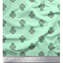 Soimoi Cotton Voile Fabric Floral Block Print Fabric by Yard 42 Inch Wide