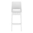 thumbnail image 3 of Pemberly Row Tabouret de Bar Contemporain en Résine de 30 Po en Osier en Blanc, 3 of 9