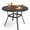 Black-41.1", variant on Arlopu 27.6" Outdoor Round Dining Table, Patio Table with Umbrella Hole & Metal Frame, Black