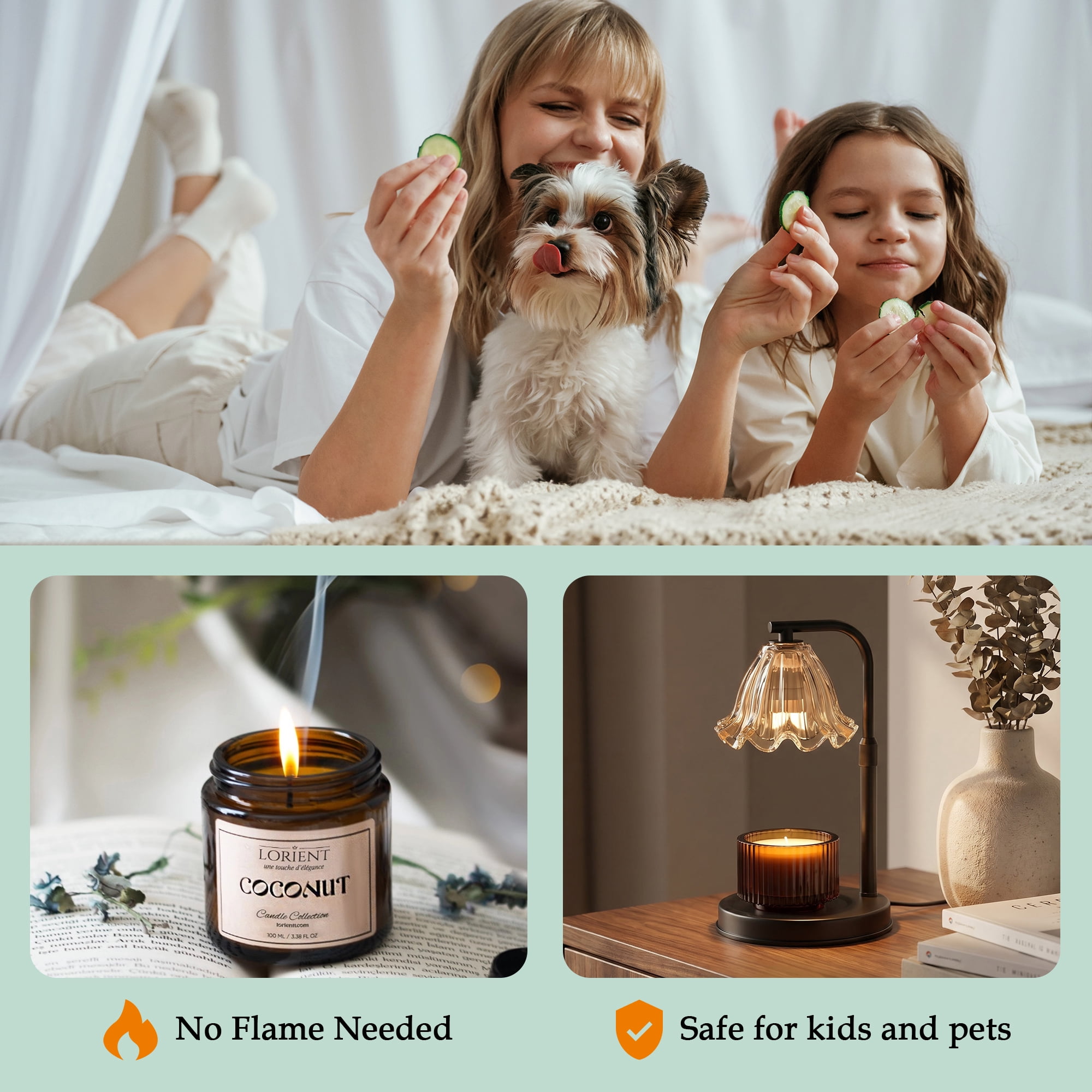 Flower Candle Warmer Lamp with Timer Dimmer, Height Adjustable Candle Lamp, Birthday Gifts for Women, House Warming Gifts New Home Decor, Daffodil Wax Melts Warmer Flower Candle Warmer Lamp with Timer Dimmer, Height Adjustable Candle Lamp, Birthday Gifts for Women, House Warming Gifts New Home Decor, Daffodil Wax Melts Warmer - Image 7