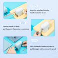thumbnail image 3 of (6.9 - 8 mm) Manual Pencil Sharpener, Kids Pencil Sharpener Hand Crank Pencil Sharpener, 3 of 5