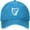 Blue, variant on Unisex Adjustable Baseball Cap with Irish Harp Musical Instrument Pattern, Denim Fabric Snapback Glacier Cap