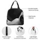 thumbnail image 4 of Easygdp Black White Fluid Sculpture Bolsa Térmica Premium - Tela Oxford Impermeable, Gran Capacidad, Bolsillo Frontal, Unisex para Trabajo, Escuela, Actividades al Aire Libre y Picnics, 4 of 8