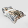 thumbnail image 2 of Ambesonne Antique Bedding Set 4 Pcs, Old Vintage, Queen, Petrol Blue Marigold, 2 of 2