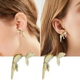 thumbnail image 4 of Fasiaou Hip Hop Lizard Earring Party Funny Earrings Personality Sweet Cool Style Earrings Style Earrings/house/A Gift, 4 of 8