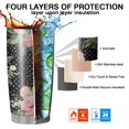 thumbnail image 7 of 20 Oz Pioneer Flower Coffee Tumbler Double Wall Insulated Stainless Steel Water Bottle | Metal Reusable Thermoses Flask with Cup Cap | Leak & Sweat Proof with Anti-Dust Lid, 7 of 7