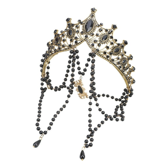 Gothicism Crowns Headpiece Madonnas Headwear Medieval Princess Queen Headbands Suitable for Photography Stage Props