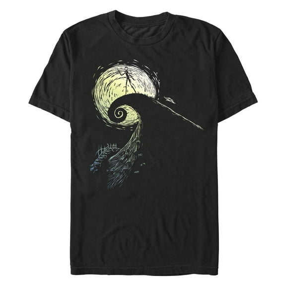 Men's The Nightmare Before Christmas Jack Skellington Hill Graphic T-Shirt