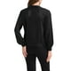 thumbnail image 3 of CHAQUETA CASUAL REFINADA para Mujeres, Abrigo con Cremallera, Manga Larga, Prenda Exterior Ligera, Talla L, Color Negro, 3 of 6