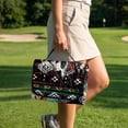 thumbnail image 3 of FKELYI Golf Cart Accessories Portable Golf Cart Seat Cover Cushion Protector Sunflower Highland Cow American Tribal Print Foldable Carts Cushion Towel Blanket for EZGO Yamaha Carts, 3 of 7