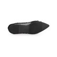 thumbnail image 5 of BLISSFUL STEP Women's Pointed Toe Rhinestone Mesh Bow Ballerina Flats, 5 of 6