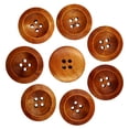 thumbnail image 1 of 50pcs Botones De Madera Redonda Con 4 Agujeros De Costura Artesanal De Café Sunnimix Botones de madera del arte de DIY, 1 of 6