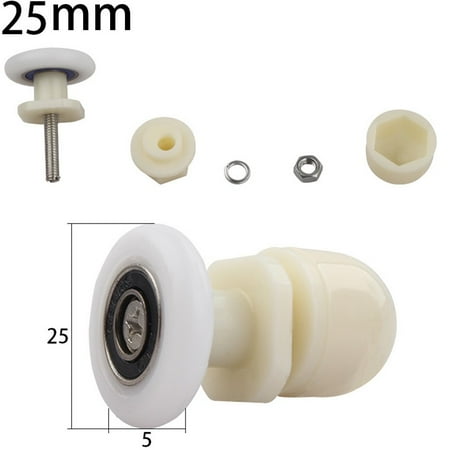

Set of 4 Single Shower Door Rollers Runners Wheels Pulleys Glass Door Wheels