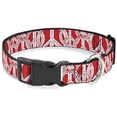 thumbnail image 1 of Buckle-Down BAC-W31634-NL Breakaway Cat Collar, 1 2" Wide - Fits 9-15" Neck - Large, Peace, 1 of 1