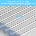 thumbnail image 4 of xianyou-Roll Up Dish Drying Rack, Over Sink Dish Drying Rack for Kitchen Sink Counter, Stainless Steel Wire Dish Drying Rack Kitchen Rolling Dish Drainer Foldable Sink Rack Mat for Vegetables Fruits(, 4 of 4