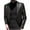 Black, variant on IROINNID Men's Faux Leather Long Sleeve Solid Color Loose Design Trade Motorcycle Lapel Jacket Large Size Jacket