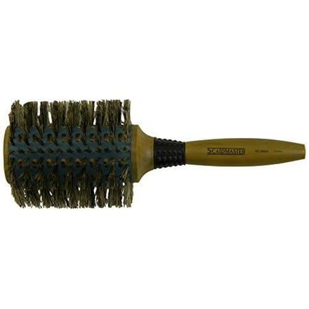 - Scalpmaster Ceramic Boar Bristle Vented Round Brush, 4 Inch