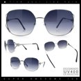 thumbnail image 2 of Womens Glitter Button Jewel Ribbon Hinge Metal Butterfly Sunglasses Silver - Smoke, 2 of 8