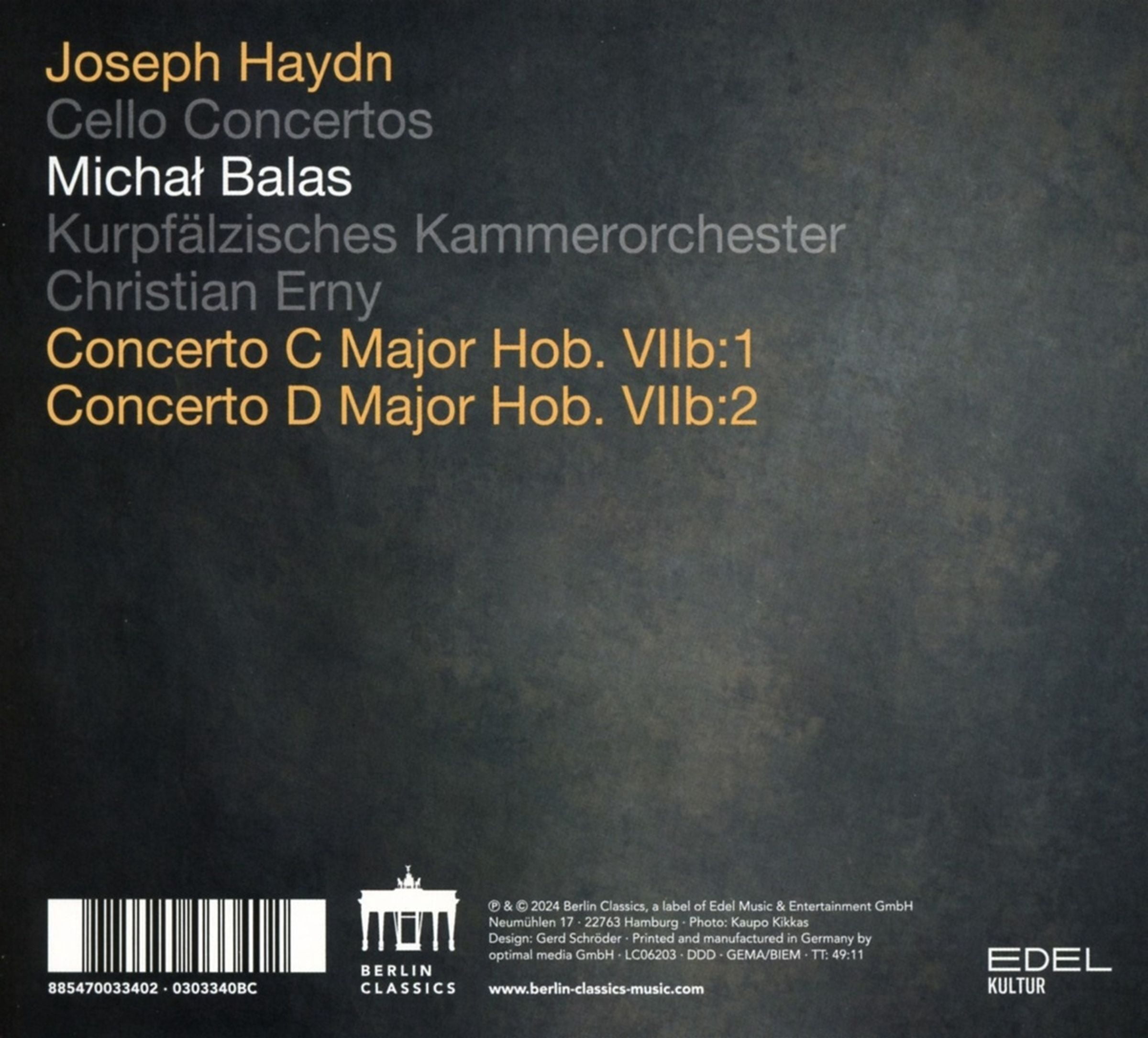 Michal Balas - Haydn: Cello Concertos - Music & Performance - CD