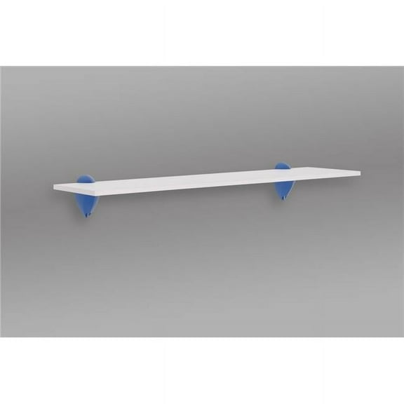 Wallscapes HSJKIT724BL 24 in. Jazzy Shelf, White & Blue