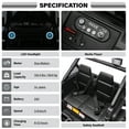 thumbnail image 4 of VOLTZ TOYS 2026 Nouveau Jeep Outreach Camion pour Enfants 24 V à 2 Places - Batterie Électrique, Moteurs Doubles, Télécommande 2,4 g et Lumières DEL Halo - Noir, 4 of 6