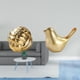 thumbnail image 2 of Figura de cerámica,Figura de cerámica con forma de bola de hilo y nudo,Figura de pájaros,Figura de pájaro dorado,decoración del hogar,estatua de animal,Estatuas decorativas de pájaros, 2 of 8