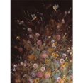 thumbnail image 1 of Fletcher Prentice Hollyhock Chaffinches Canvas Print, 1 of 1
