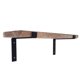 thumbnail image 2 of 4 piezas de soporte de tablero de andamio para estantes de resistencia, estantes de almacenamiento de hierro negro de 8 '' Zulema Soportes de estante de tablero de andamio, 2 of 4