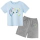 thumbnail image 3 of Conjunto de camiseta y pantalones cortos con estampado de máquina de juego de arte de grafiti para niños, moda de verano, informal, de manga corta, para niños y niñas, 3 of 5