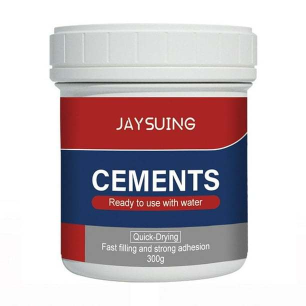 Xihbxyly Cemento para Reparación de Suelos En Seco, Reparación Sencilla de Grietas y Agujeros, Acabado Impermeable y Duradero, Uso En Interiores y Exteriores, Secado Rápido, Disponible En Blanco y Ne