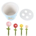 thumbnail image 3 of 1 Set Baking Measuring Spoon Ceramic Flower Design Measuring Tool Baking Gadget, 3 of 5
