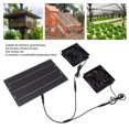 thumbnail image 3 of Solar Powered Dual Exhaust Fan, Wall Mounted Greenhouse Solar Fan  For Sheds, 3 of 8