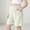 Beige, variant on Women Maternity Summer Shorts Casual Stretchy Waist Wide Leg Shorts Soft Lightweight Breathable Pregnancy Pants Beige L