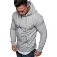 thumbnail image 6 of YUNAFFT Women's Tops, Jackets& Coat Clearance, Mens Pure Color Zipper Pullover Long Sleeve Hooded Sweatshirt Tops Blouse, 6 of 9