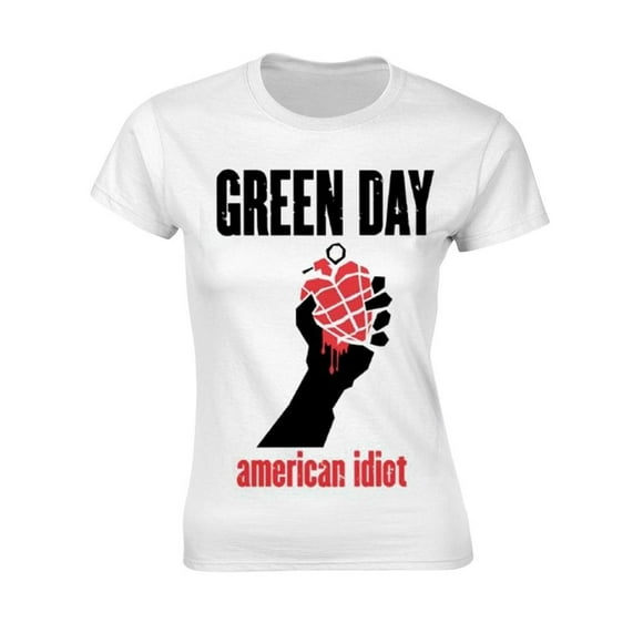 Green Day Womens American Idiot Heart T-Shirt