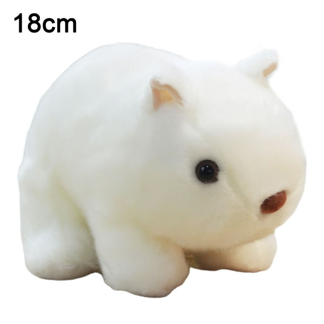 Flmtop Simulation Wombat Toy Lovely Vivid Expression Birthday Gift Stuffed Guinea Pig Animal Toy for Girl