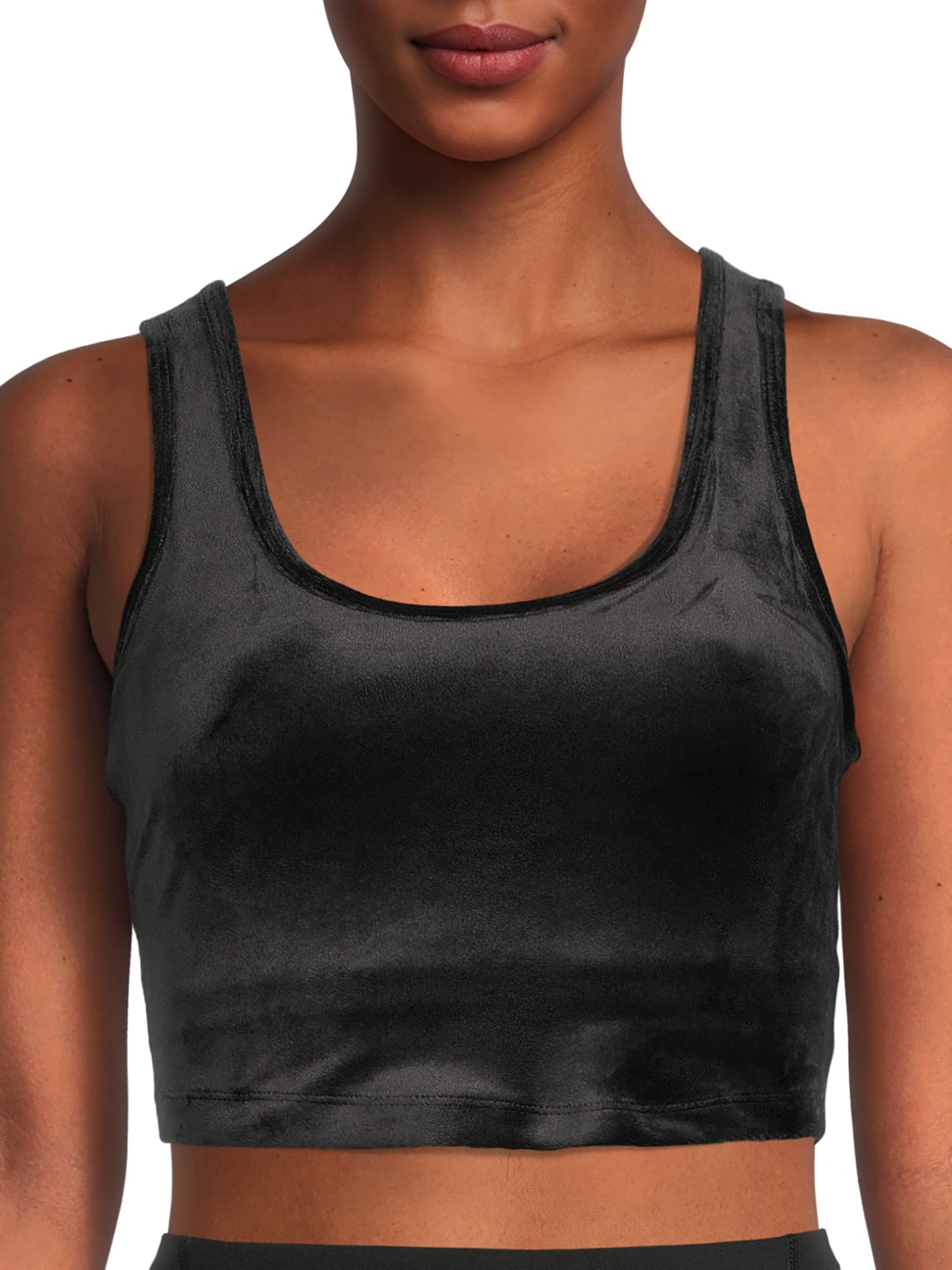 Avia Women's Velour Fashion Bra Top