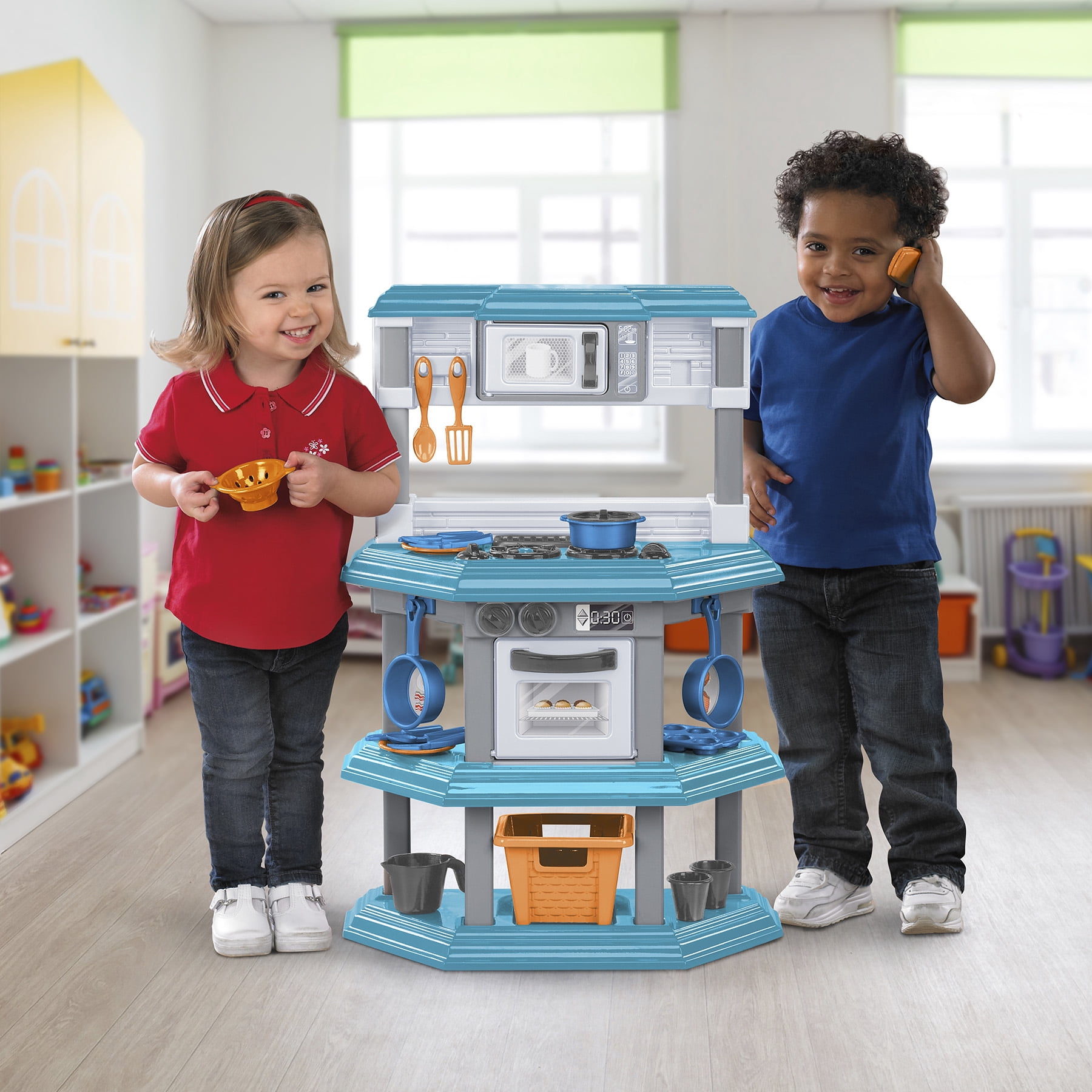 American Plastic Toys My Very Own Gourmet Kitchen in Multi-Color Set