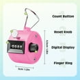 thumbnail image 5 of SDARMING Colour Counters, Tally 4-dight Clicker Counter, ABS Handheld Counters Clicker for Counting, Golf, Scoring, Knitting, 5 of 6