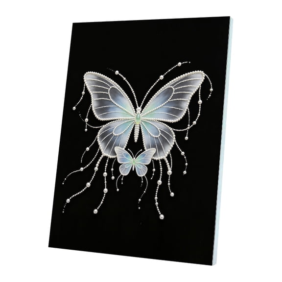 Pearl Art DIY Kit, Butterfly Design Pearl Painting Set, DIY Wall Decor Craft, Creative Handmade Home Decoration Project