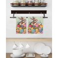 thumbnail image 3 of Easter Bunny Kitchen Dish Towels for Drying Dishes Set of 3, Colorful Eggs Spring Tulips Flower Green Waffle Weave Microfiber Hand Tea Bathroom Towels Quick Dry & Absorbent Towel 15.7x23.6, 3 of 7