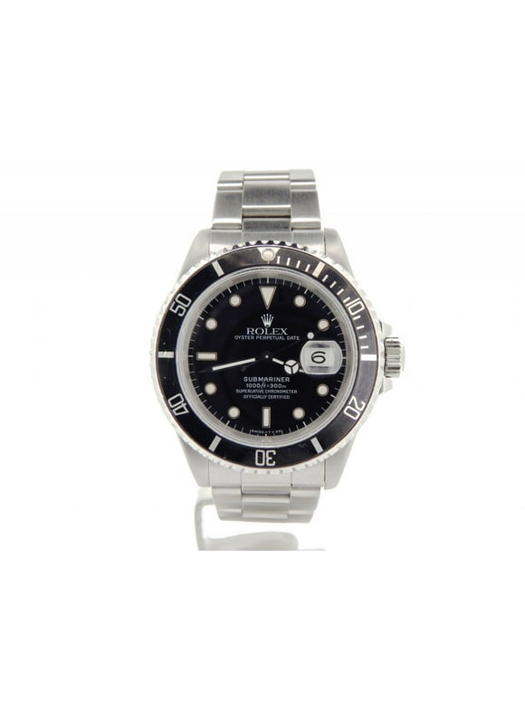 Pre-Owned Mens Rolex Submariner Date Ref. 16610 Stainless Steel Watch