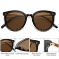 thumbnail image 4 of Gafas de Sol SOJOS Clásicas y Trendy Redondas SJ2068 UV400 Negras, 4 of 5