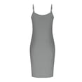 thumbnail image 5 of Taqqpue Plus Size Nightgowns for Women Casual Solid Color Spaghetti Strap Scoop Neck Full Slip Sleeveless Nightgown Skirt Cami Lightweight Loose Fit Knee Length Sleep Dress Sleepwear, 5 of 8