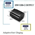 thumbnail image 4 of Original Super Fast Adaptive Wall Adapter 25W Charger for Samsung Galaxy S24+ with 4FT (1.2M) USB C PD Charging Cable - Black (US Version), 4 of 5