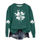 thumbnail image 5 of Blusas y camisas de manga larga con cuello redondo para niños Estampado del Día de San Patricio Estampados de manga larga Casual Suelto Forro polar para mayor calidez Sudadera con capucha de manga lar, 5 of 5