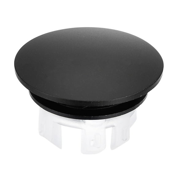Uxcell 22.5mm Sink Trim Overflow Cover Ring Hole Insert in Round Caps Black