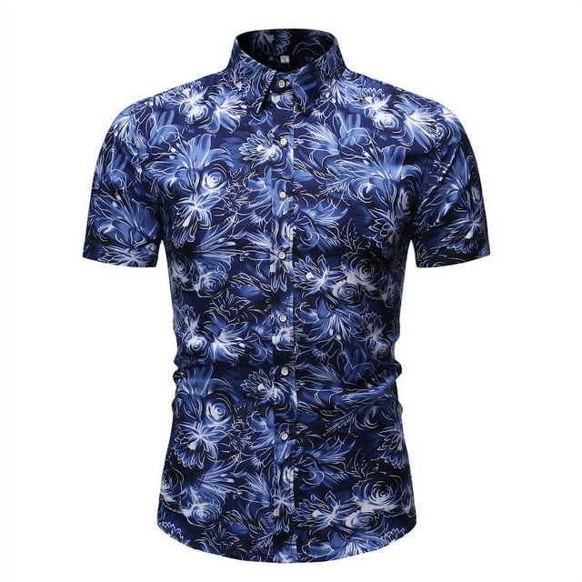 Cardigan Décontracté à Manches Courtes pour Hommes avec Col Rabattu T-Shirt Blouse Tops