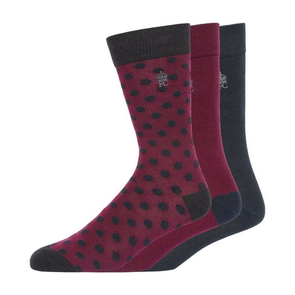 French Connection Chaussettes à Pois pour Adultes (Lot de 3)