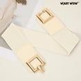 thumbnail image 2 of Belts for Women Fashion Elastic Belt for Dresses Vintage Waist Belt Ladies Stretchy Belt Gold Buckle, 2 of 6